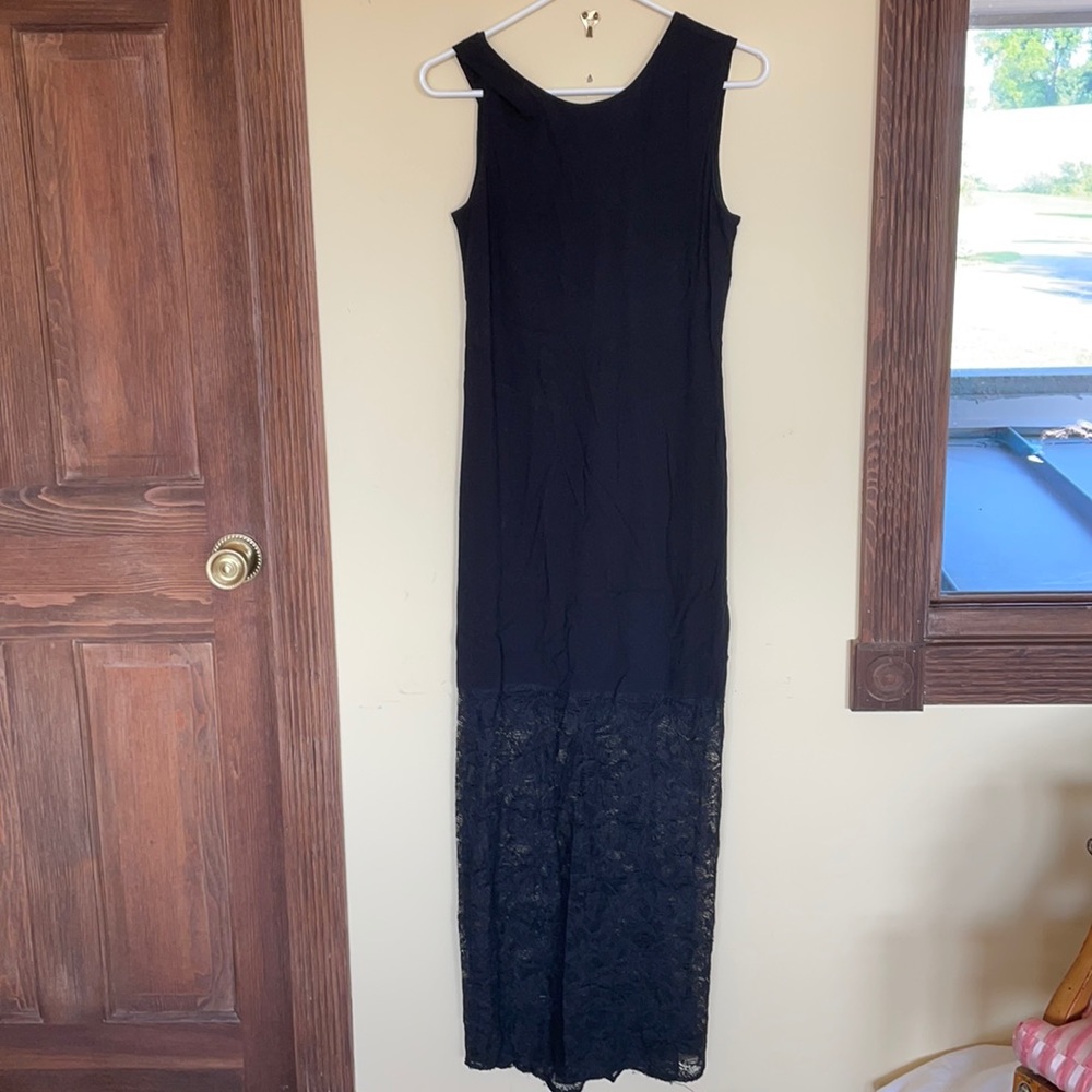 Raquel Allegra long lace dress